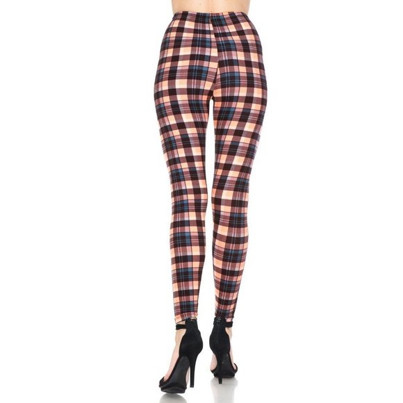 Multi Printed, High Waisted, Leggings With An Elasticized Waist Band - Picture 6 of 10